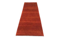 Alfombra de pasillo Alfombra Gabbeh - Loribaft Persa - 266 x 70 cm - rojo