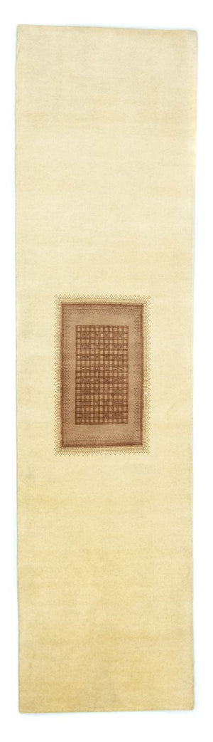 Alfombra de pasillo Alfombra Gabbeh - Loribaft Persa - 271 x 70 cm - beige