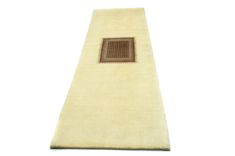 Alfombra de pasillo Alfombra Gabbeh - Loribaft Persa - 271 x 70 cm - beige