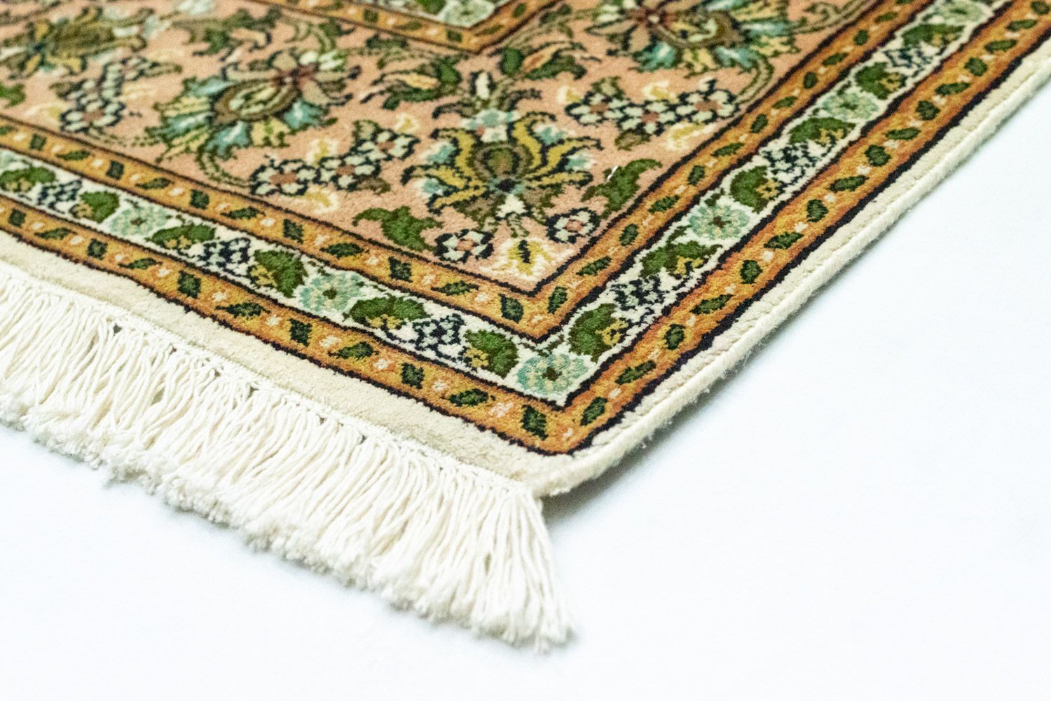 Alfombra de seda - Seda de Cachemira - 183 x 125 cm - beige