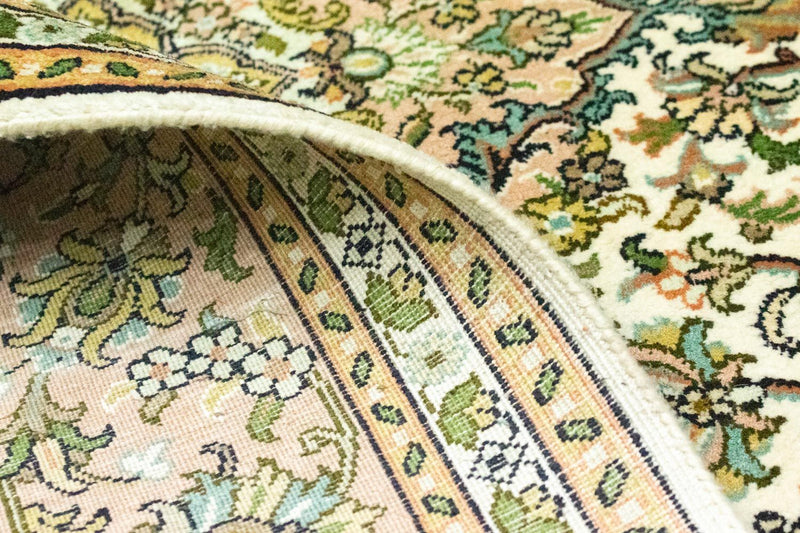 Alfombra de seda - Seda de Cachemira - 183 x 125 cm - beige