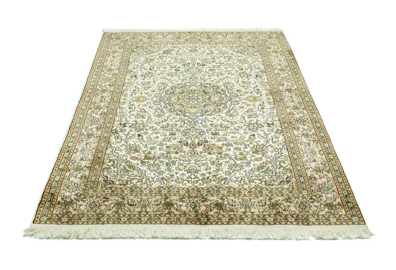 Alfombra de seda - Seda de Cachemira - 183 x 125 cm - beige