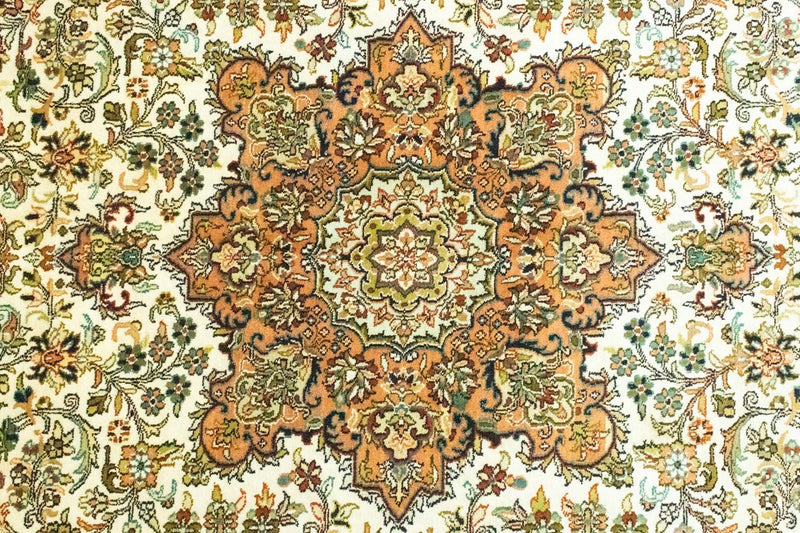 Alfombra de seda - Seda de Cachemira - 308 x 217 cm - beige