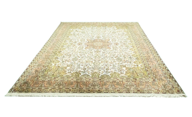 Alfombra de seda - Seda de Cachemira - 308 x 217 cm - beige