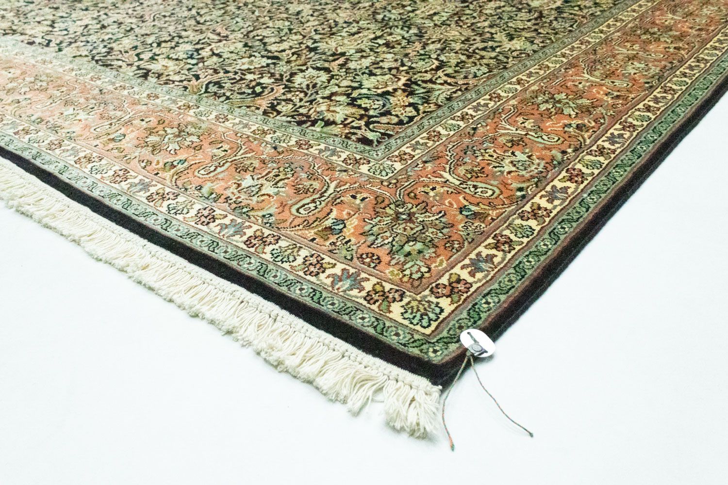 Alfombra de seda - Seda de Cachemira - 315 x 214 cm - azul
