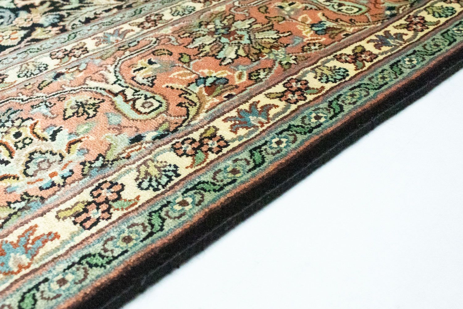 Alfombra de seda - Seda de Cachemira - 315 x 214 cm - azul