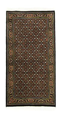 Alfombra persa - Bidjar - 135 x 69 cm - negro