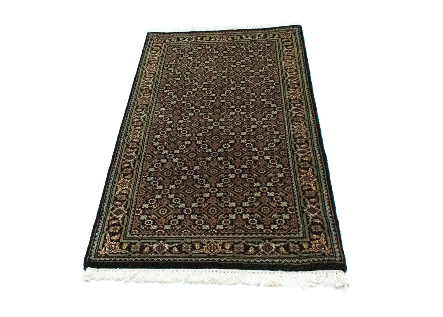 Alfombra persa - Bidjar - 135 x 69 cm - negro