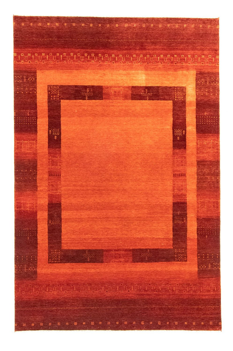 Alfombra Gabbeh - Loribaft Persa - 301 x 198 cm - rojo