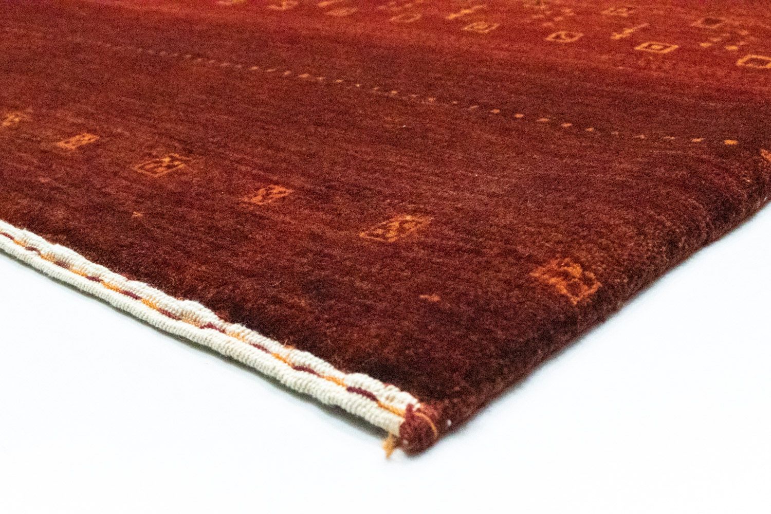 Alfombra Gabbeh - Loribaft Persa - 301 x 198 cm - rojo