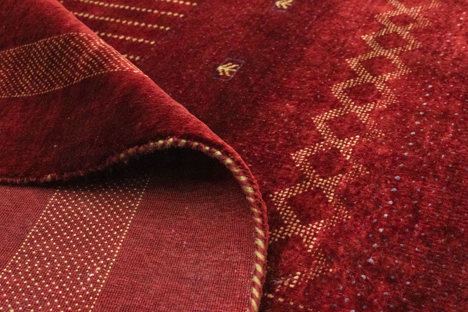 Alfombra Gabbeh - Indus - 291 x 204 cm - rojo