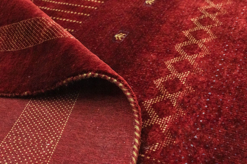 Alfombra Gabbeh - Indus - 291 x 204 cm - rojo