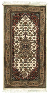 Alfombra persa - Bidjar - 141 x 74 cm - beige