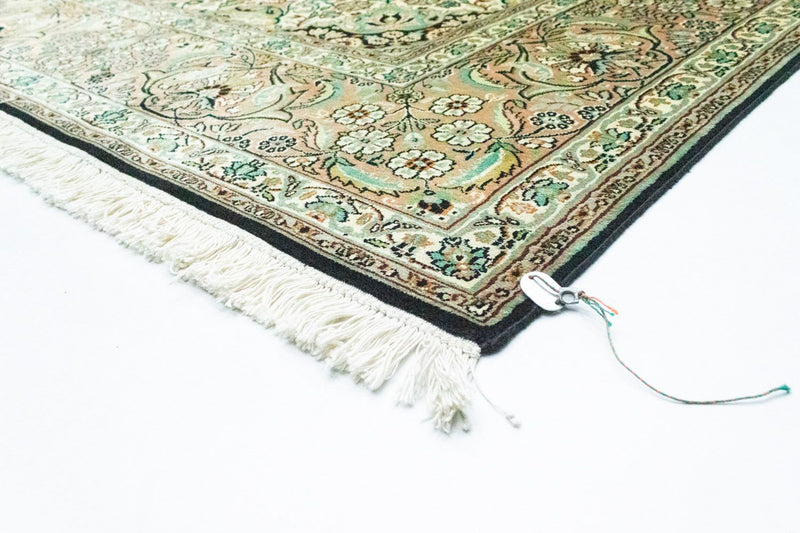 Alfombra de seda - Seda de Cachemira - 311 x 213 cm - azul