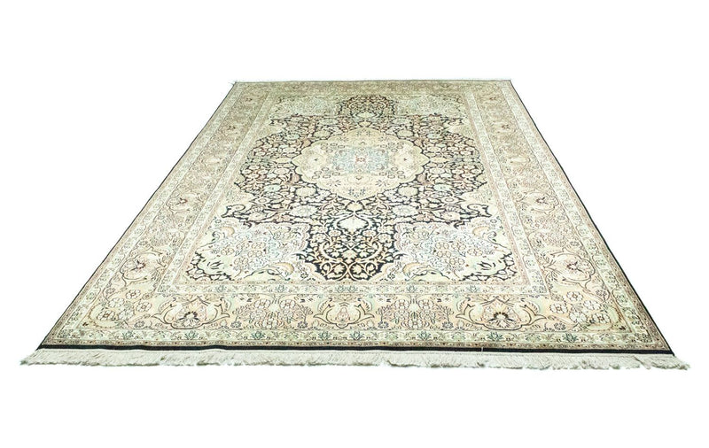 Alfombra de seda - Seda de Cachemira - 311 x 213 cm - azul
