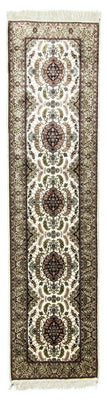 Alfombra de pasillo Alfombra oriental - Hereke - 305 x 76 cm - beige
