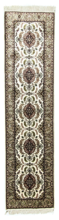 Alfombra de pasillo Alfombra oriental - Hereke - 305 x 76 cm - beige