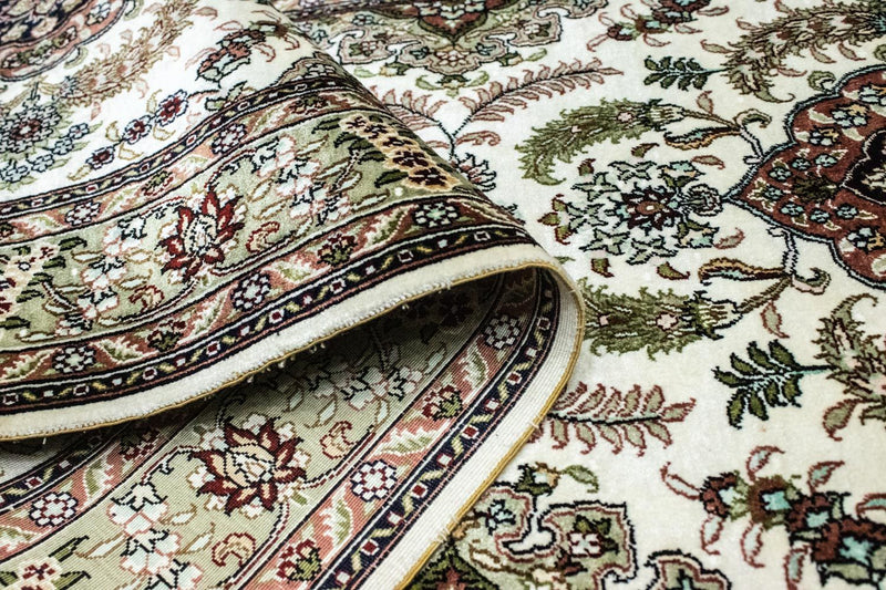 Alfombra de pasillo Alfombra oriental - Hereke - 305 x 76 cm - beige