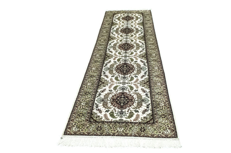 Alfombra de pasillo Alfombra oriental - Hereke - 305 x 76 cm - beige