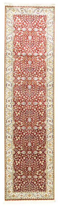 Alfombra de pasillo Alfombra oriental - Hereke - 300 x 78 cm - rojo