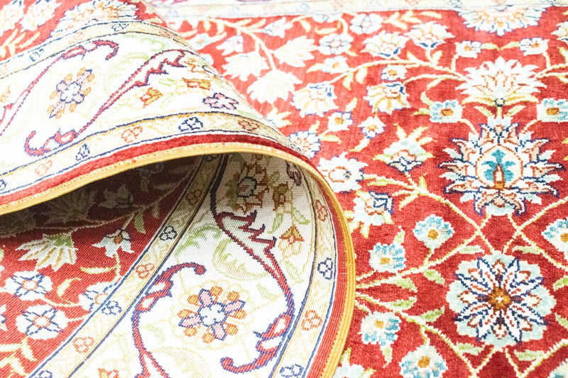 Alfombra de pasillo Alfombra oriental - Hereke - 300 x 78 cm - rojo