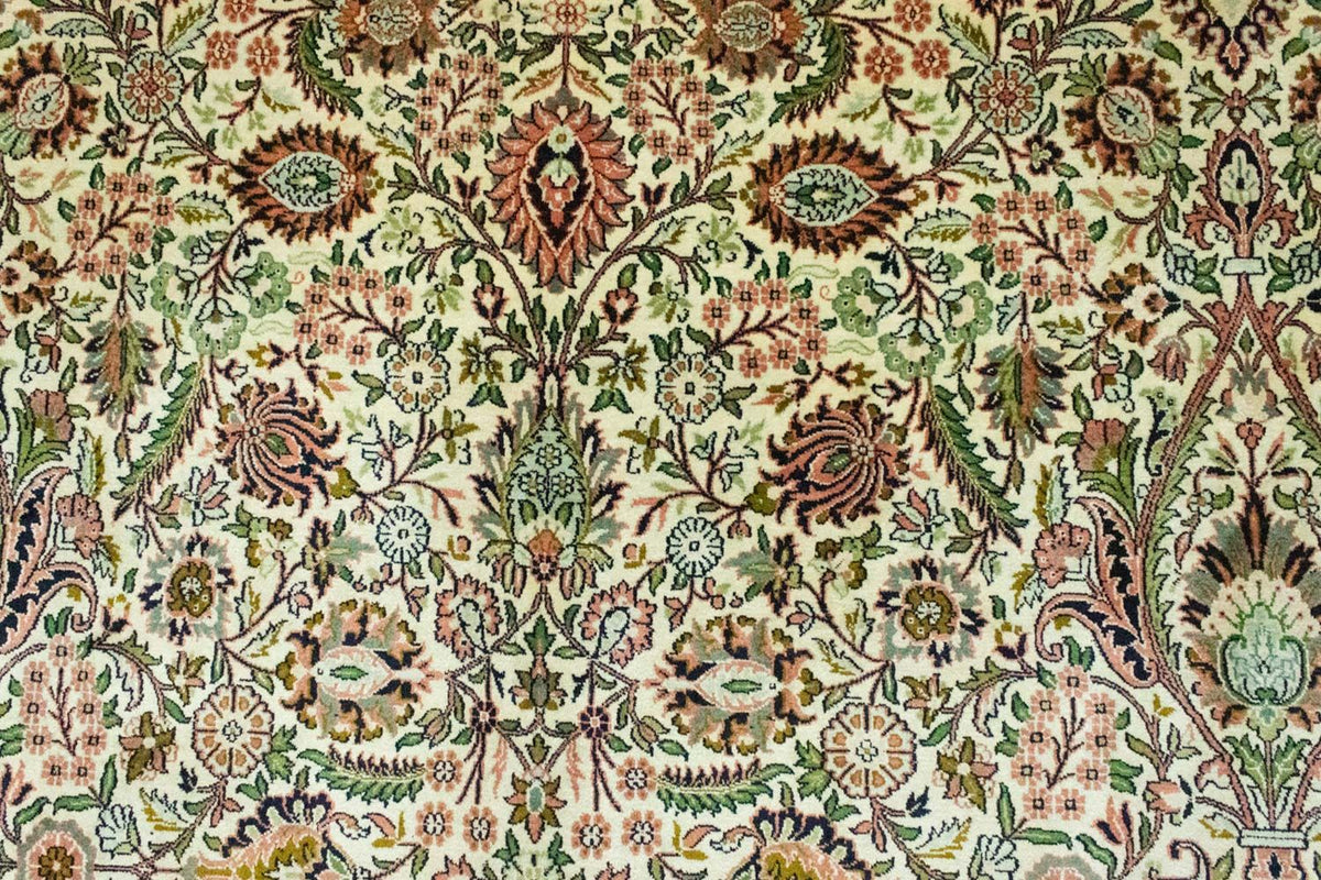 Alfombra de seda - Seda de Cachemira - 316 x 211 cm - beige