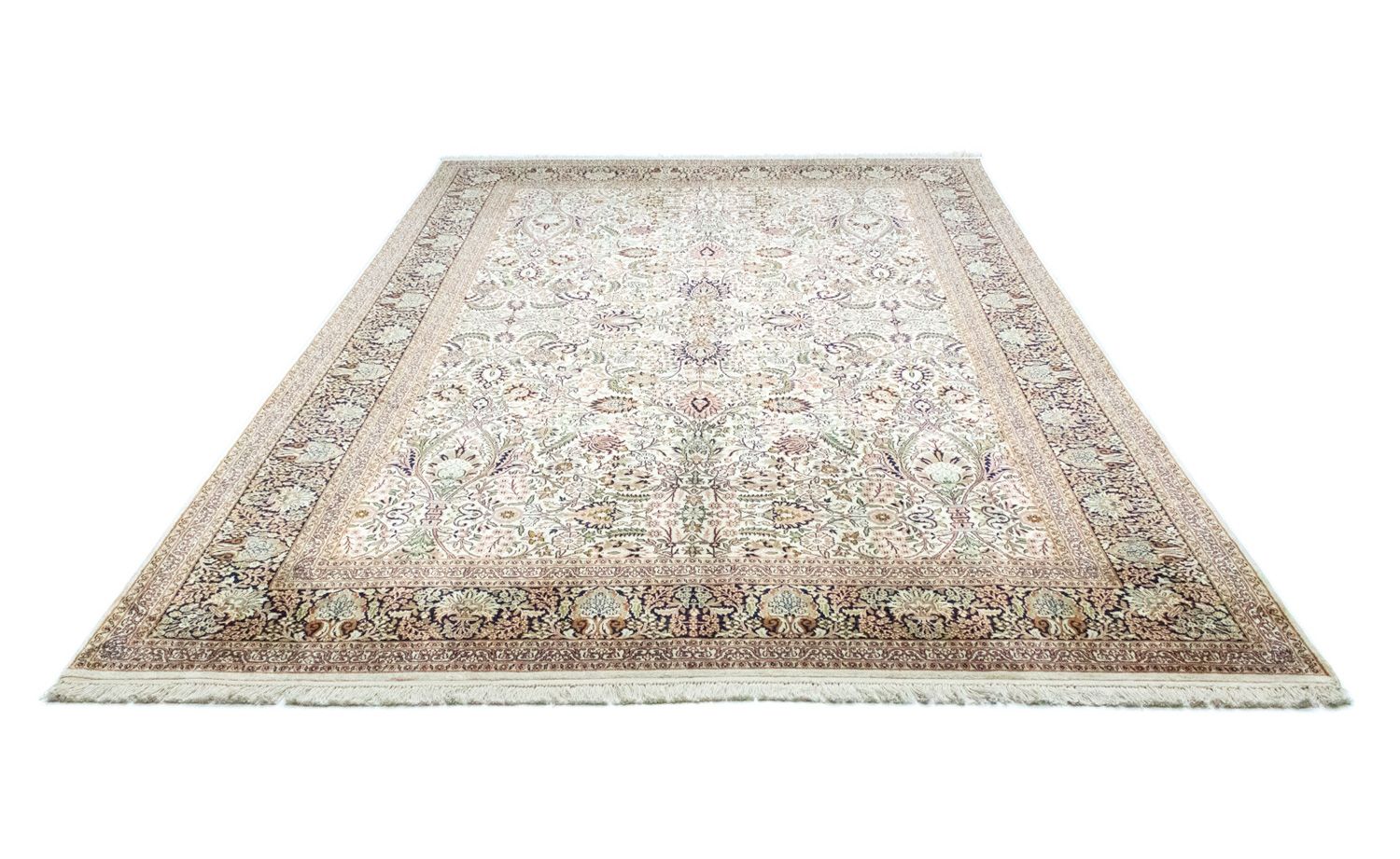 Alfombra de seda - Seda de Cachemira - 316 x 211 cm - beige