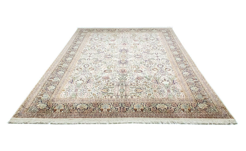 Alfombra de seda - Seda de Cachemira - 316 x 211 cm - beige
