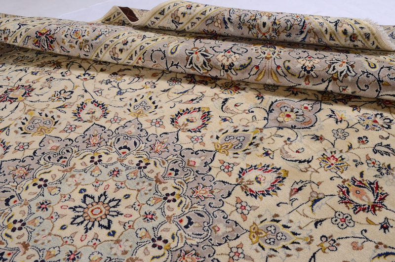 Alfombra persa - Keshan - 351 x 253 cm - beige