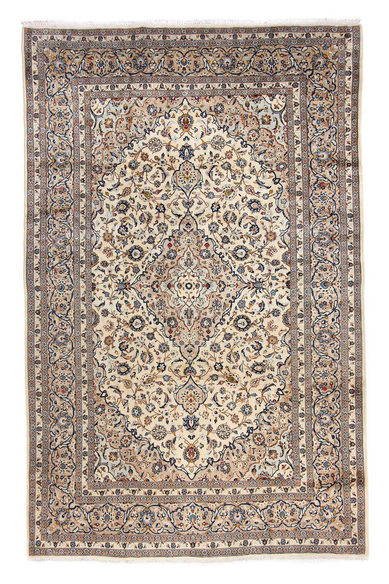 Alfombra persa - Keshan - 379 x 241 cm - beige