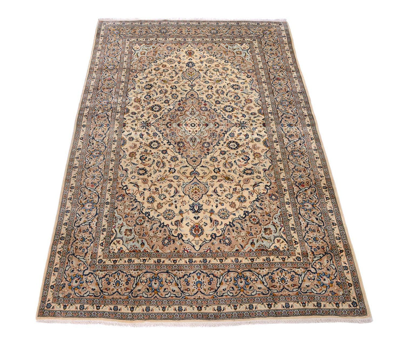 Alfombra persa - Keshan - 379 x 241 cm - beige