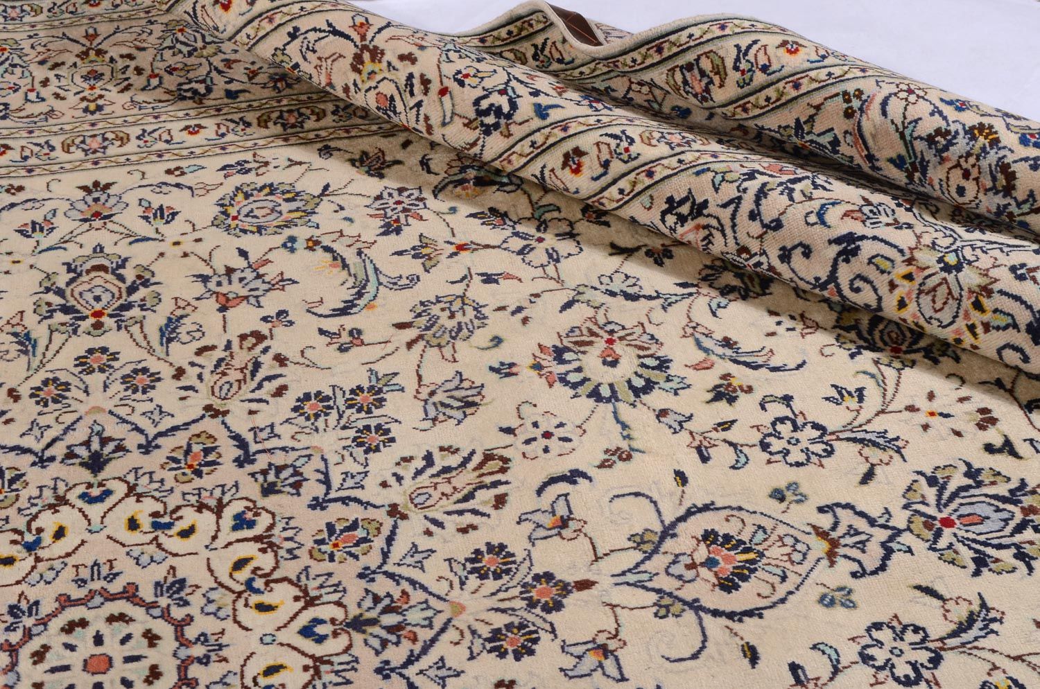 Alfombra persa - Keshan - 338 x 240 cm - beige