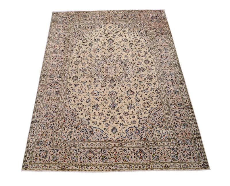 Alfombra persa - Keshan - 338 x 240 cm - beige