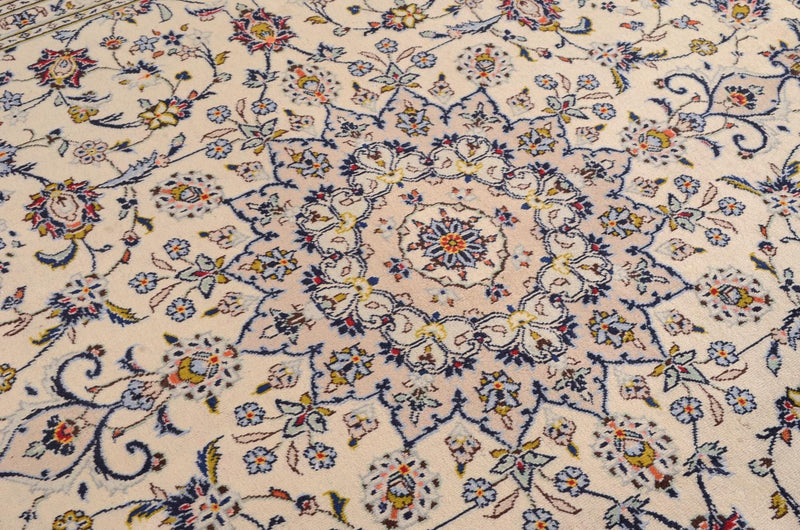 Alfombra persa - Keshan - 350 x 246 cm - beige