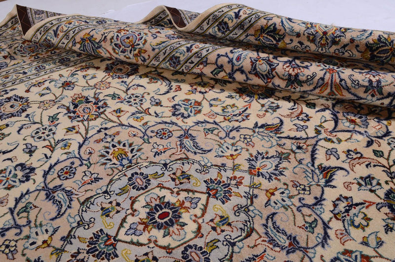 Alfombra persa - Keshan - 362 x 252 cm - beige