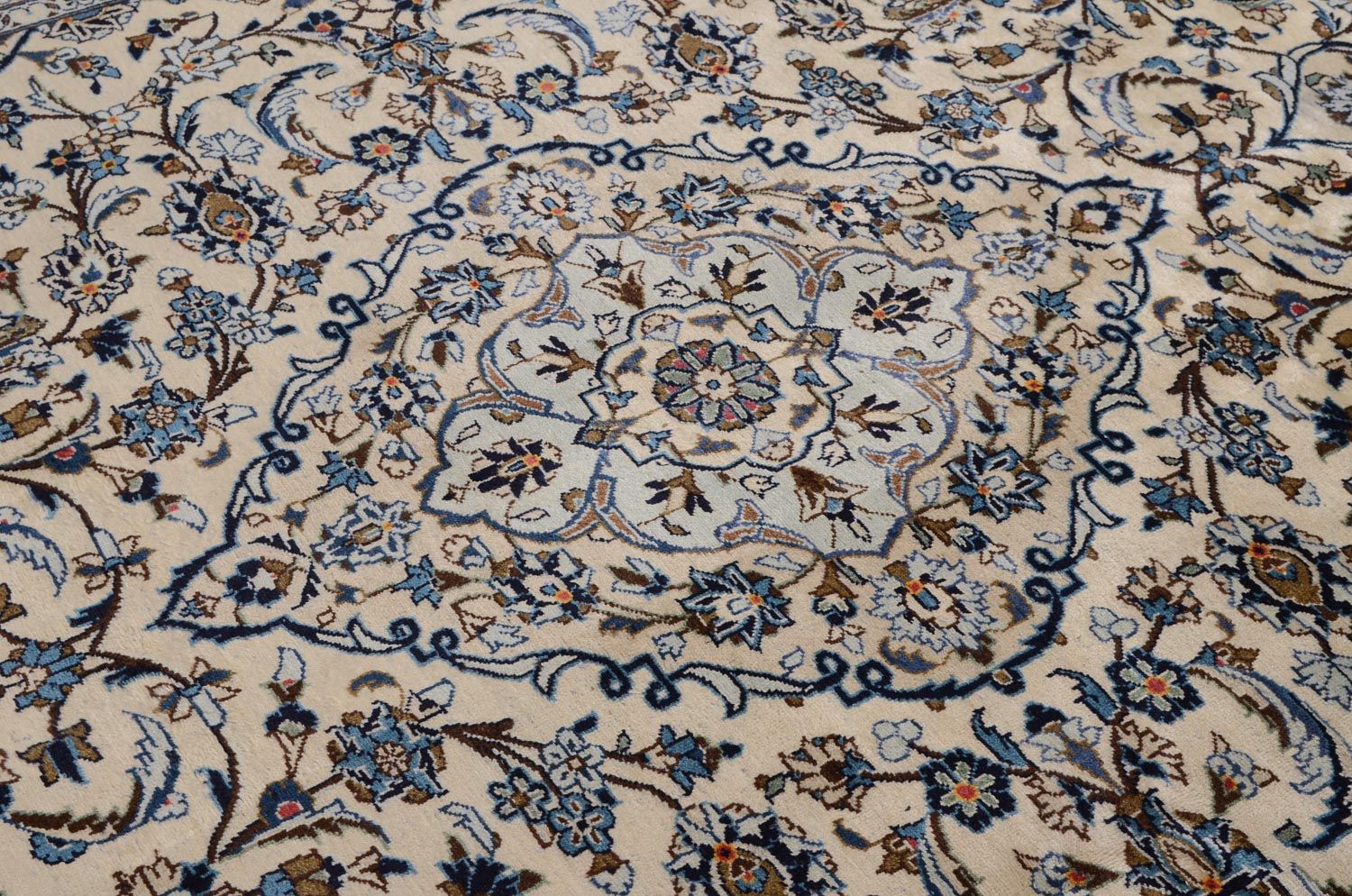 Alfombra persa - Keshan - 349 x 248 cm - beige