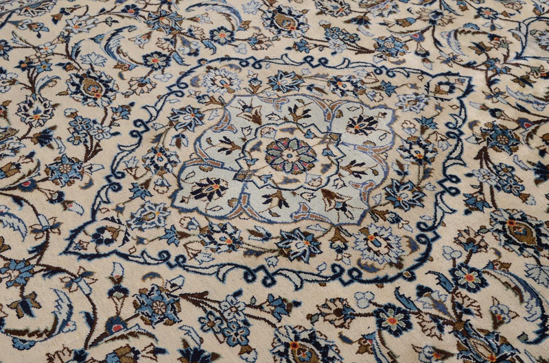 Alfombra persa - Keshan - 349 x 248 cm - beige
