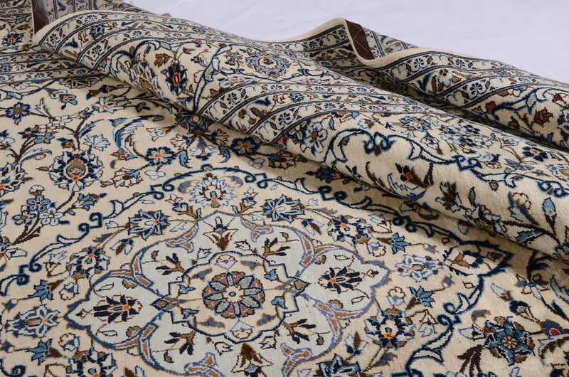 Alfombra persa - Keshan - 349 x 248 cm - beige