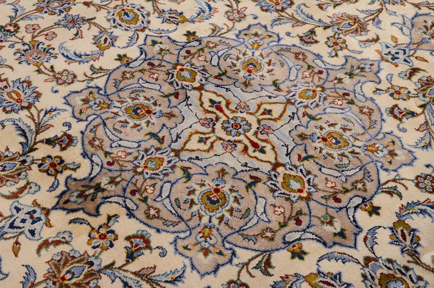 Alfombra persa - Keshan - 342 x 243 cm - beige