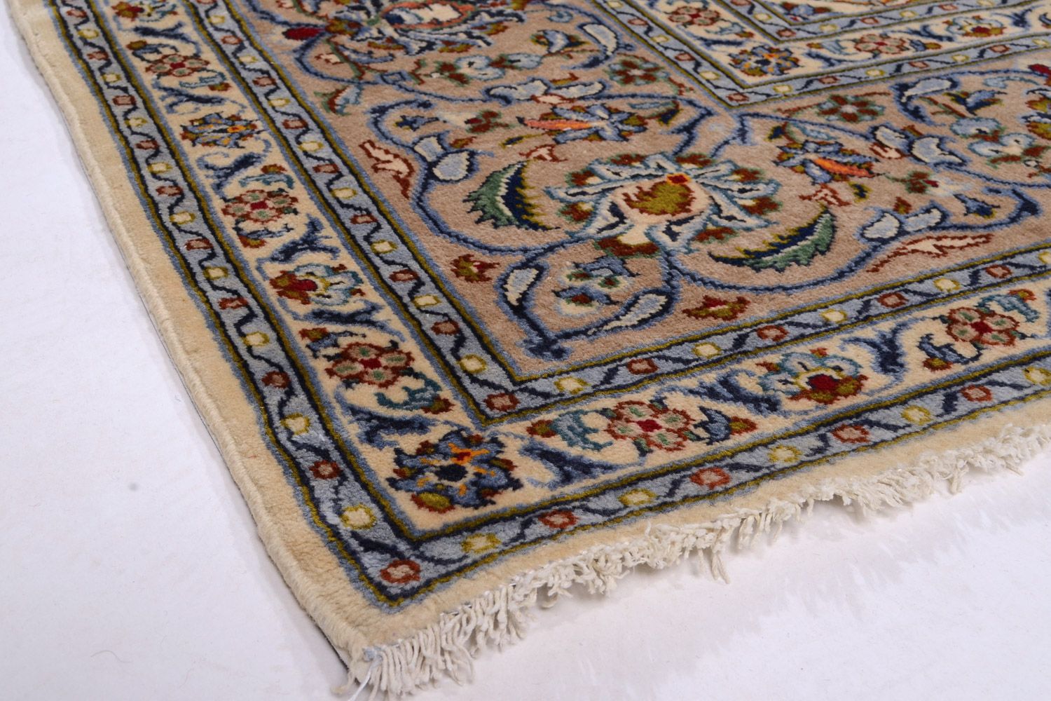 Alfombra persa - Keshan - 342 x 243 cm - beige