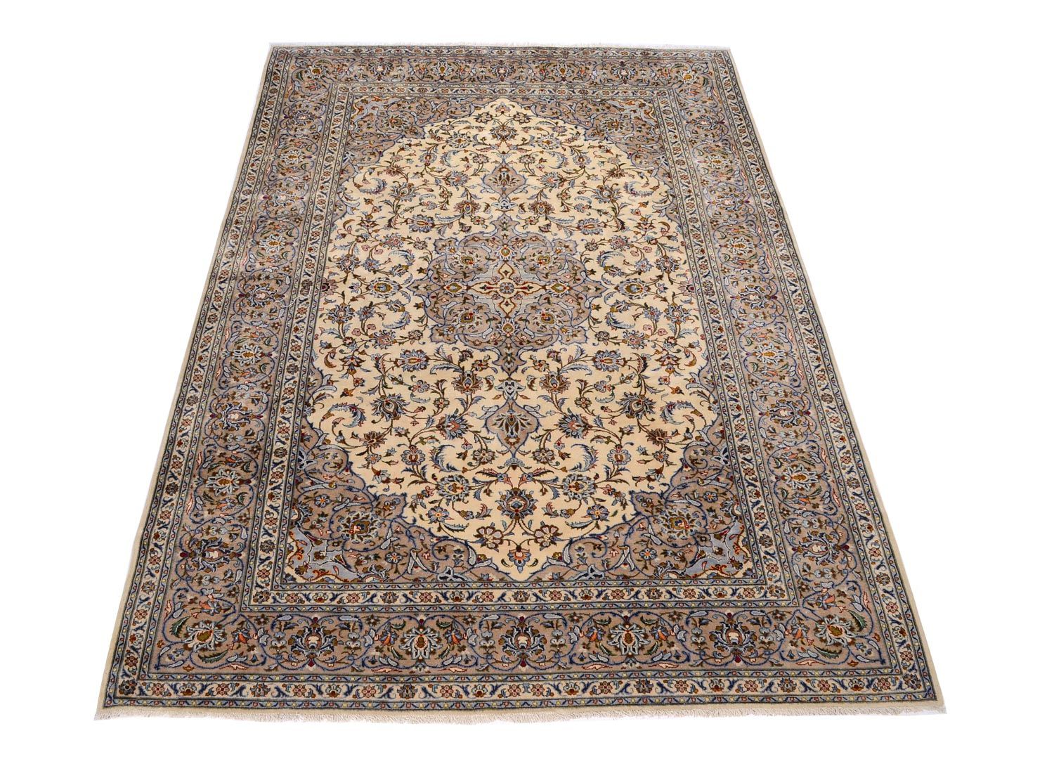 Alfombra persa - Keshan - 342 x 243 cm - beige