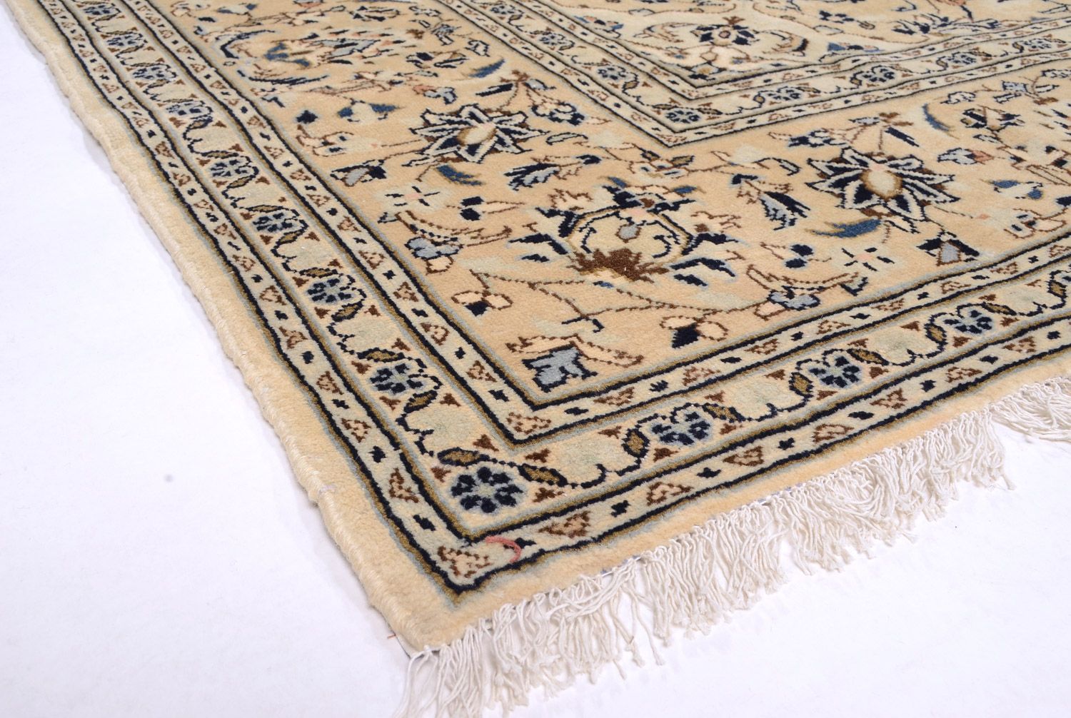 Alfombra persa - Keshan - 343 x 242 cm - beige