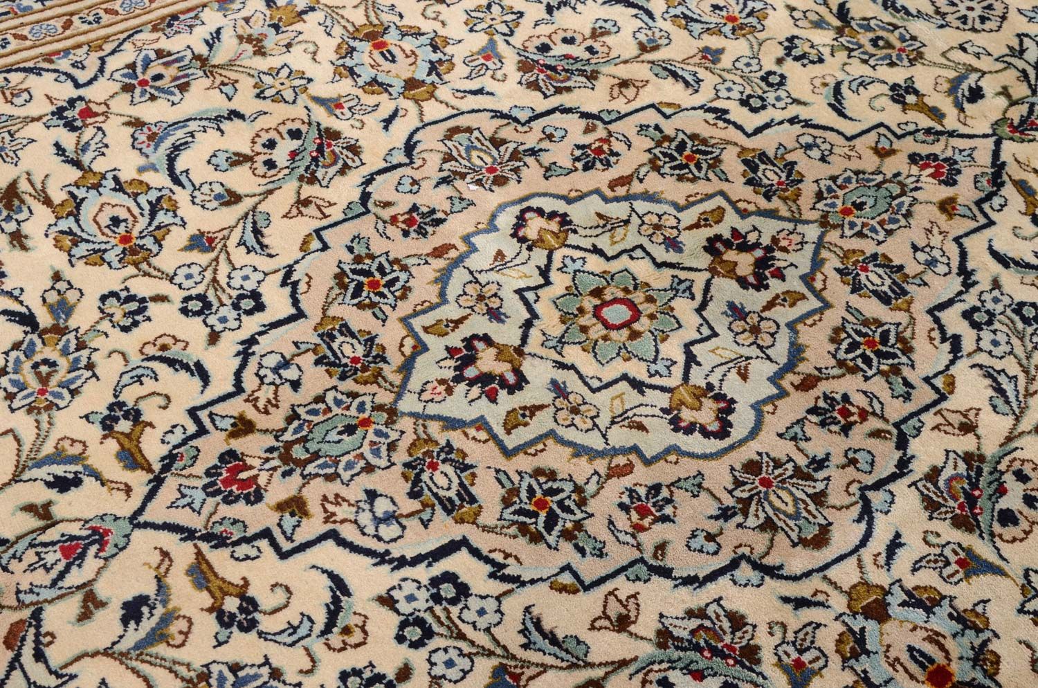 Alfombra persa - Keshan - 314 x 192 cm - beige