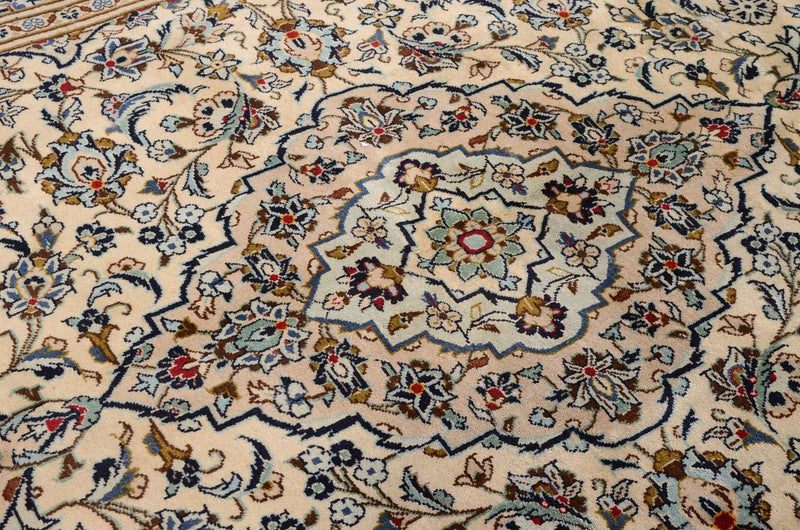 Alfombra persa - Keshan - 314 x 192 cm - beige