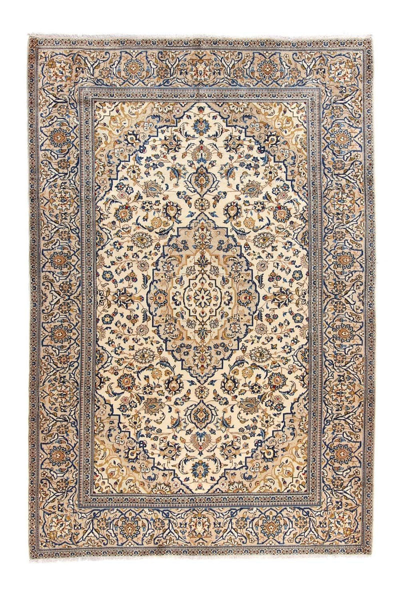 Alfombra persa - Keshan - 305 x 198 cm - beige