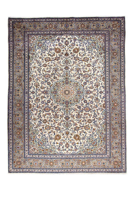 Alfombra persa - Keshan - 398 x 300 cm - beige