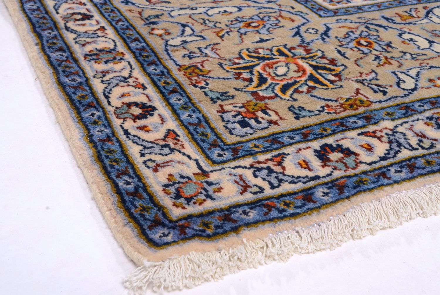 Alfombra persa - Keshan - 398 x 300 cm - beige