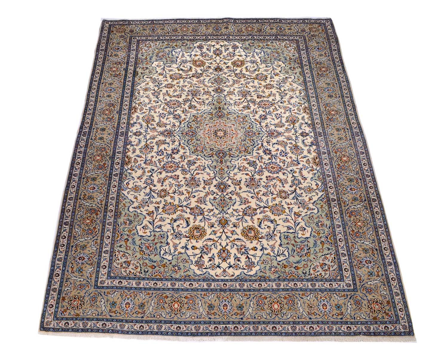 Alfombra persa - Keshan - 398 x 300 cm - beige