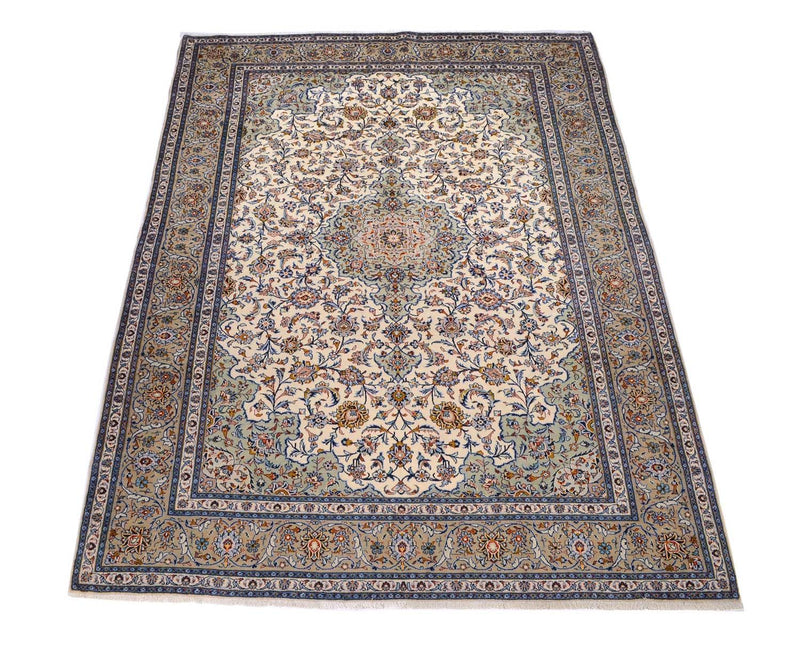 Alfombra persa - Keshan - 398 x 300 cm - beige