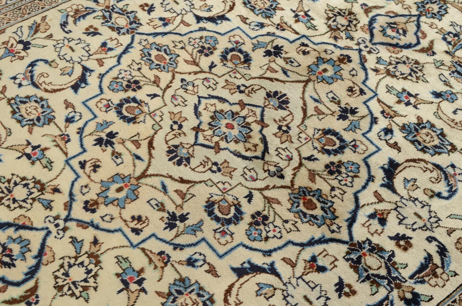 Alfombra persa - Keshan - 302 x 194 cm - beige